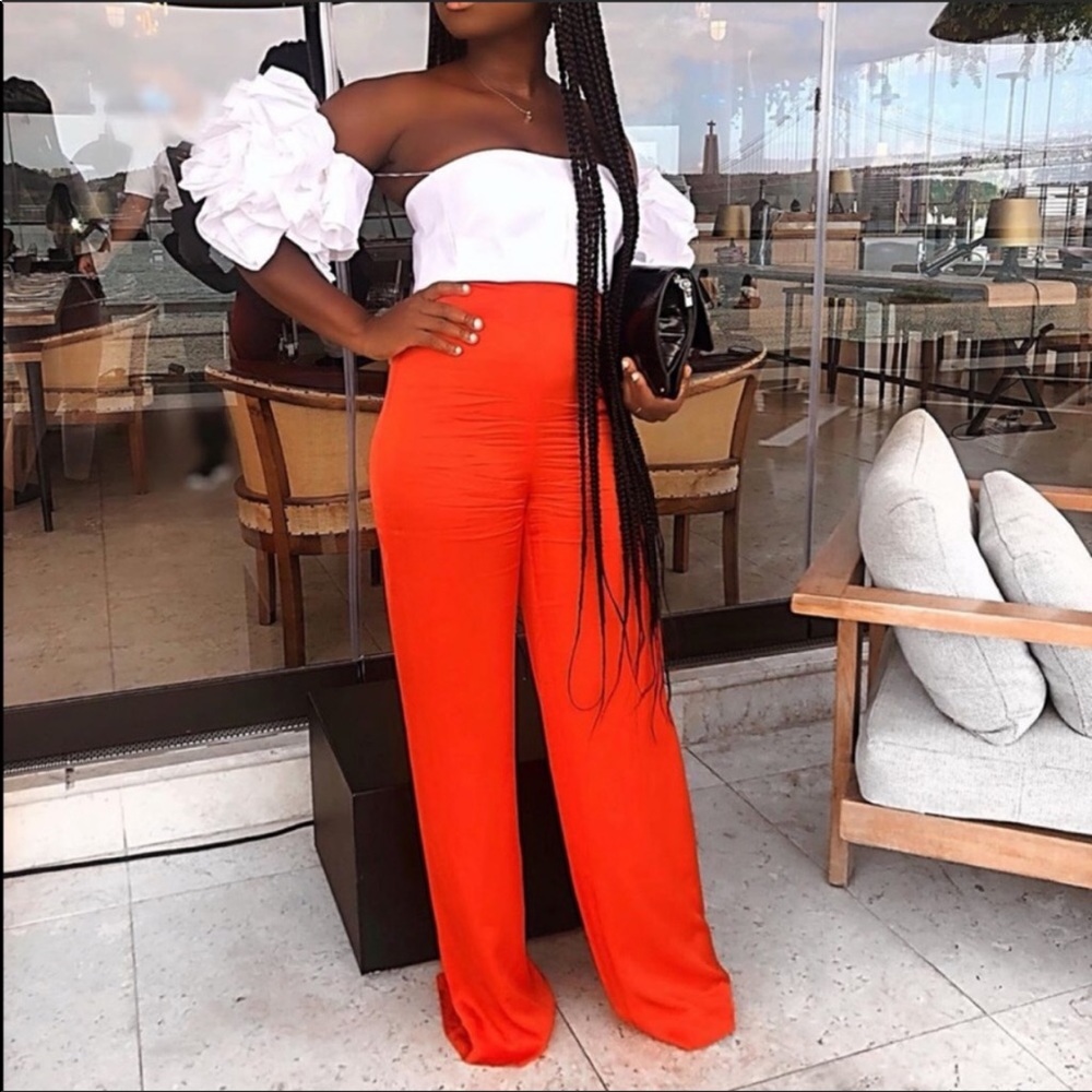Zara Wide Leg Satin Pants